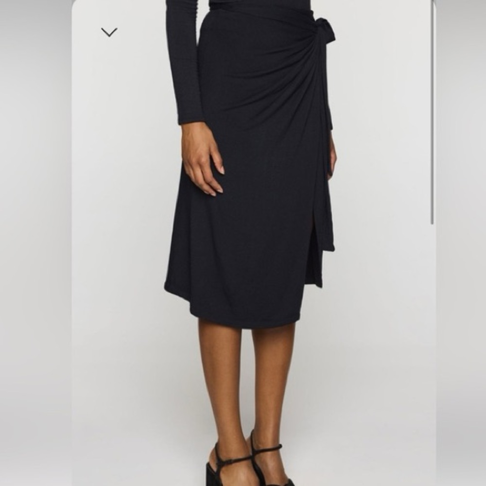 Bleusalt x Christian Siriano Black Wrap Skirt